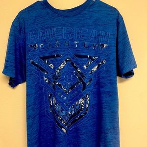 Blue American Fighter XL shirt